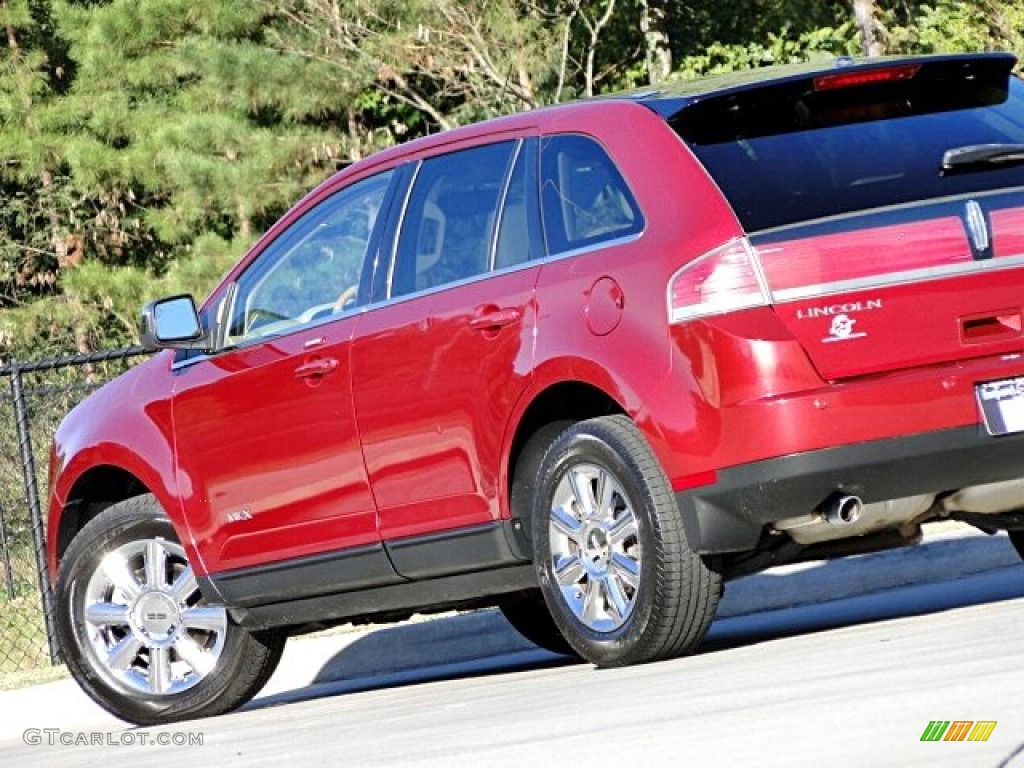 2007 MKX  - Vivid Red Metallic / Medium Camel photo #22