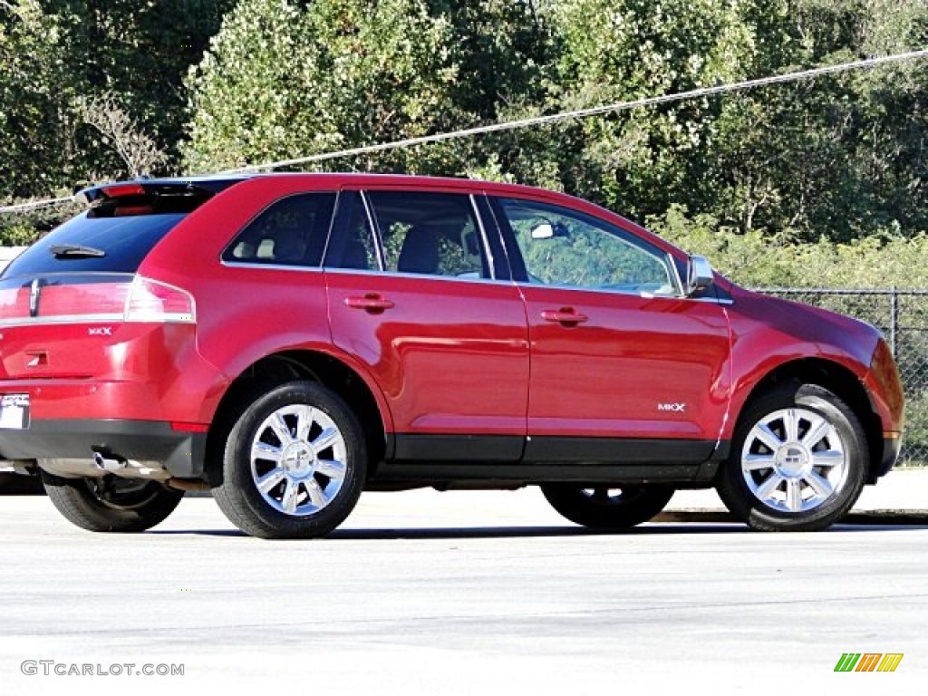 2007 MKX  - Vivid Red Metallic / Medium Camel photo #27