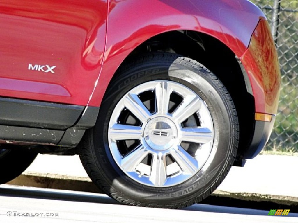 2007 MKX  - Vivid Red Metallic / Medium Camel photo #28