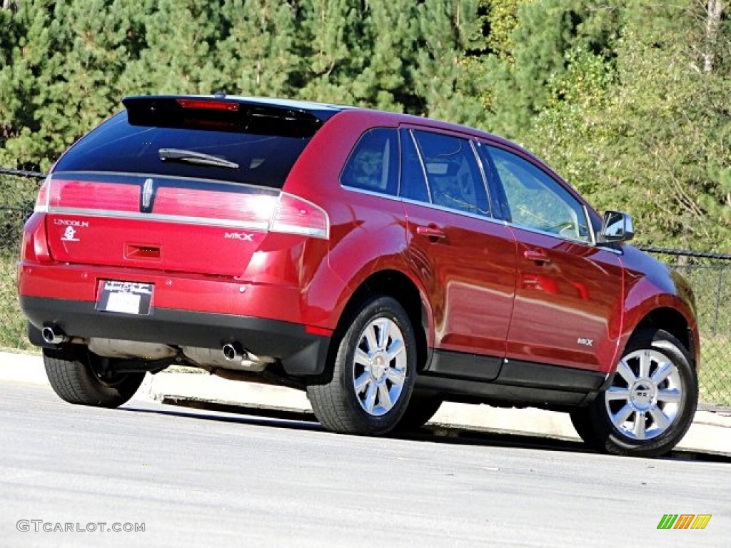 2007 MKX  - Vivid Red Metallic / Medium Camel photo #29