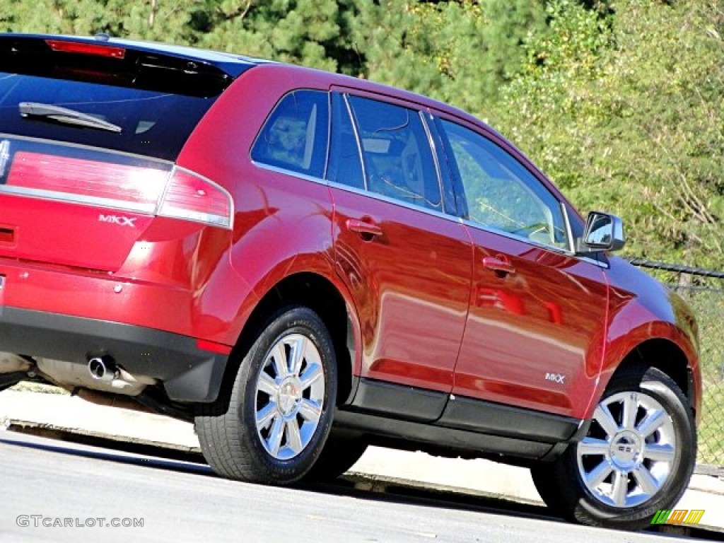 2007 MKX  - Vivid Red Metallic / Medium Camel photo #30