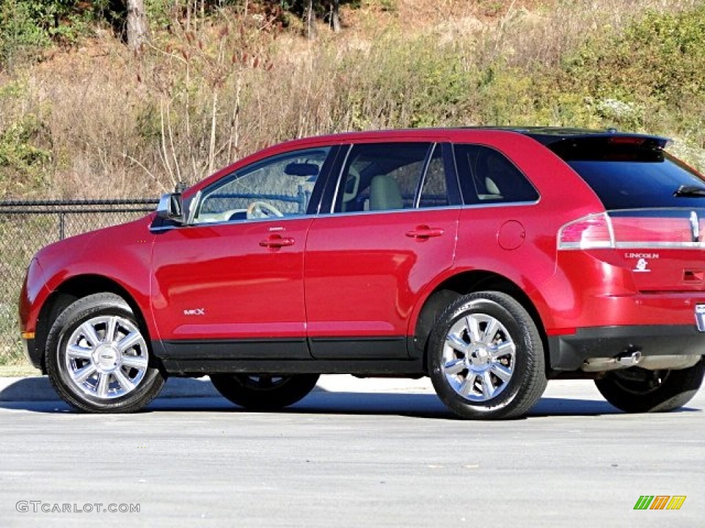 2007 MKX  - Vivid Red Metallic / Medium Camel photo #33