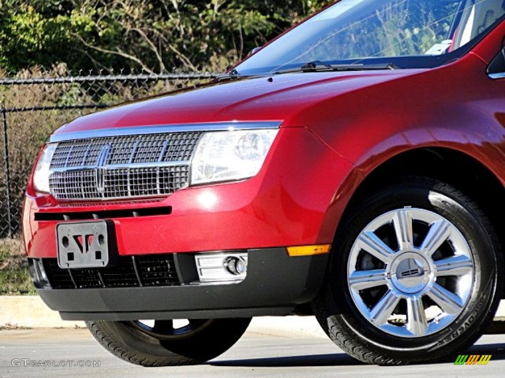 2007 MKX  - Vivid Red Metallic / Medium Camel photo #43