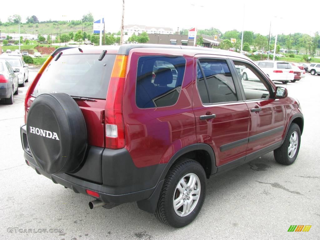 2002 CR-V EX 4WD - Chianti Red Pearl / Saddle photo #6