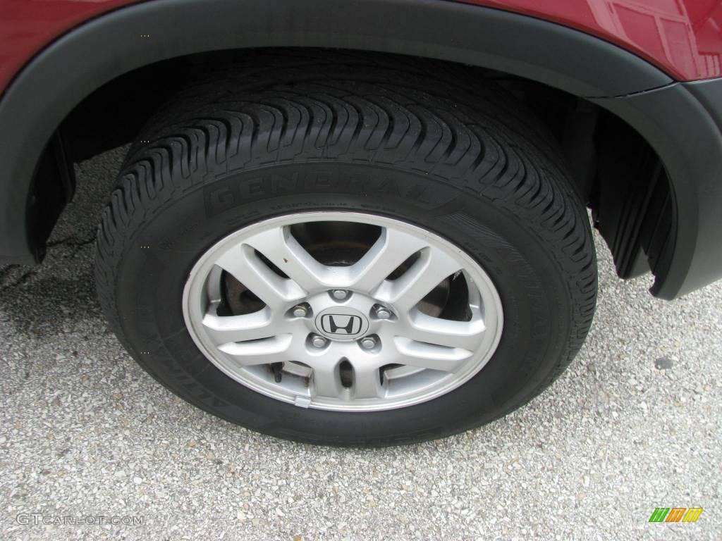 2002 CR-V EX 4WD - Chianti Red Pearl / Saddle photo #8