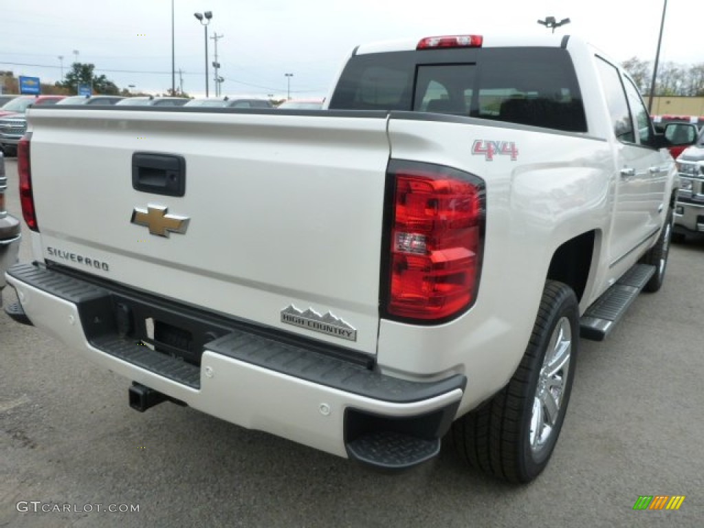 2015 Silverado 1500 High Country Crew Cab 4x4 - White Diamond Tricoat / High Country Saddle photo #5