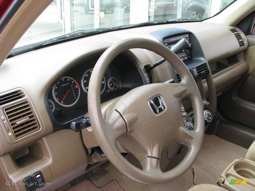 2002 CR-V EX 4WD - Chianti Red Pearl / Saddle photo #15