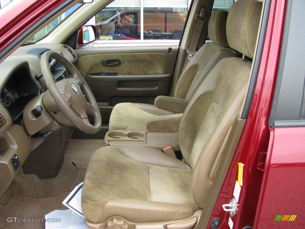 2002 CR-V EX 4WD - Chianti Red Pearl / Saddle photo #16