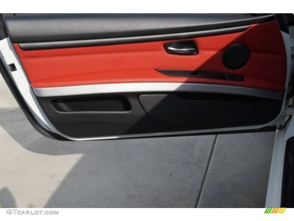 2011 3 Series 328i xDrive Coupe - Alpine White / Coral Red/Black Dakota Leather photo #17