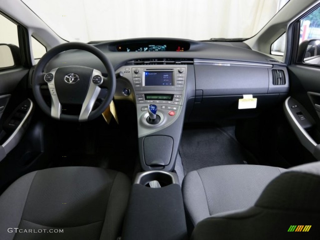 2015 Toyota Prius Two Hybrid Dark Gray Dashboard Photo #98467971