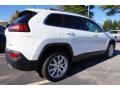 2015 Bright White Jeep Cherokee Limited  photo #3