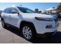 2015 Bright White Jeep Cherokee Limited  photo #4