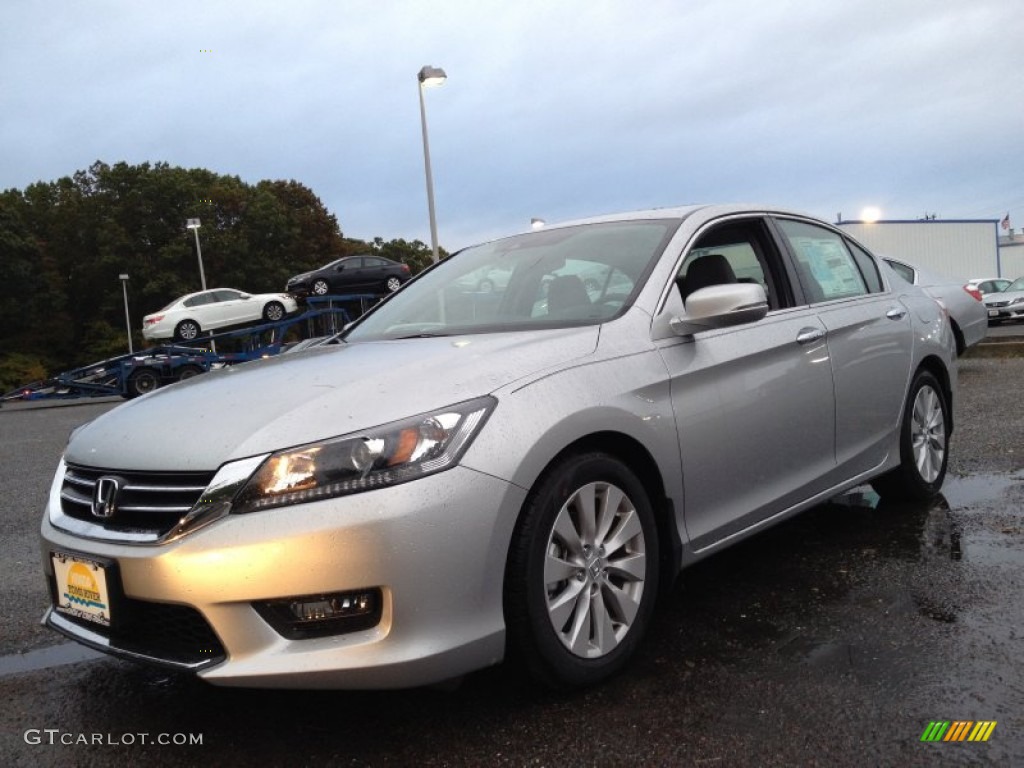 2014 Accord EX-L Sedan - Alabaster Silver Metallic / Gray photo #1