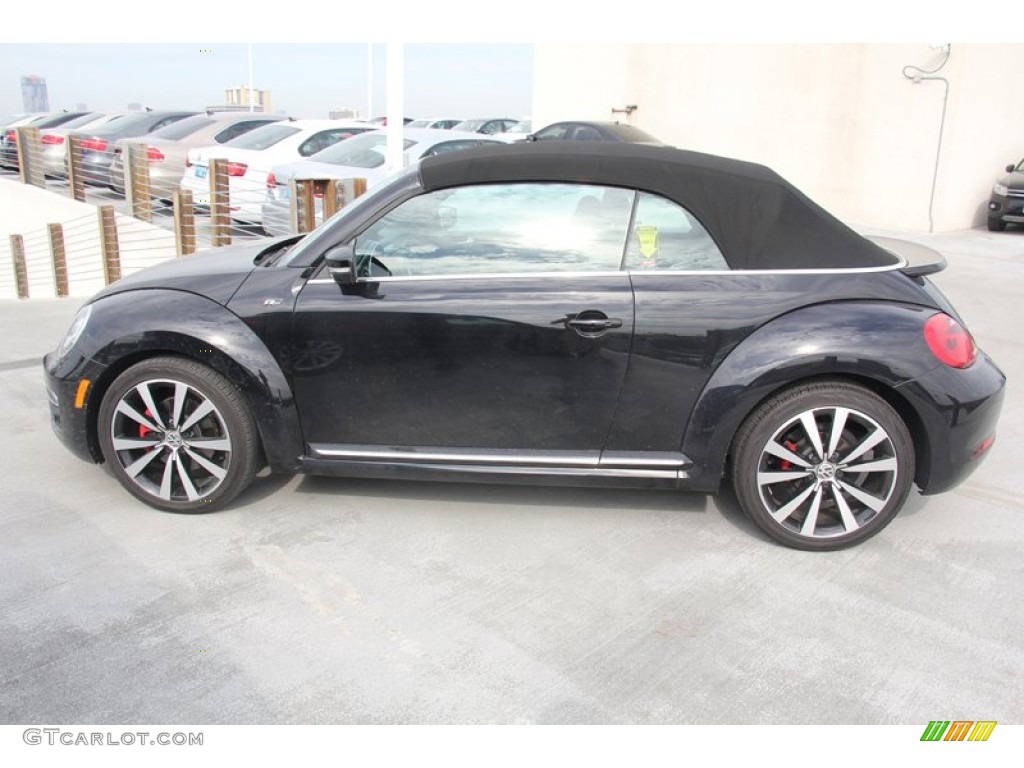 Deep Black Pearl Metallic 2014 Volkswagen Beetle R-Line Convertible Exterior Photo #98468433