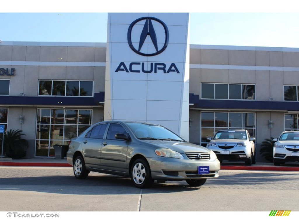 2003 Corolla CE - Mineral Green Metallic / Light Gray photo #1