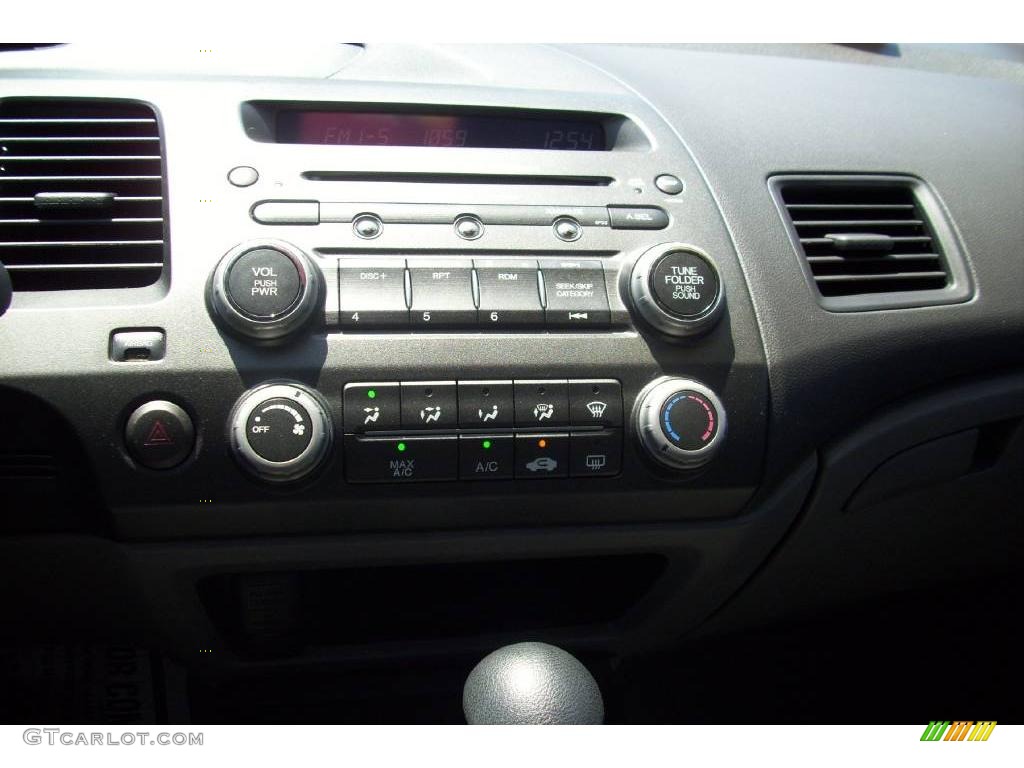 2007 Civic EX Coupe - Alabaster Silver Metallic / Black photo #9