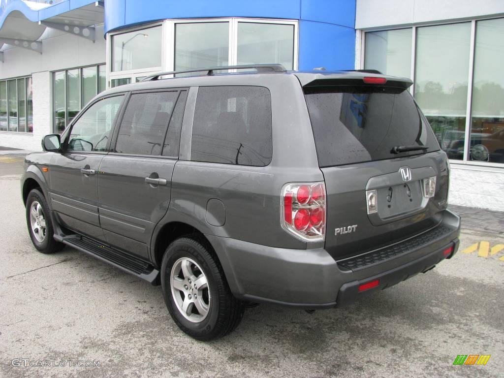 2007 Pilot EX-L 4WD - Nimbus Gray Metallic / Gray photo #4