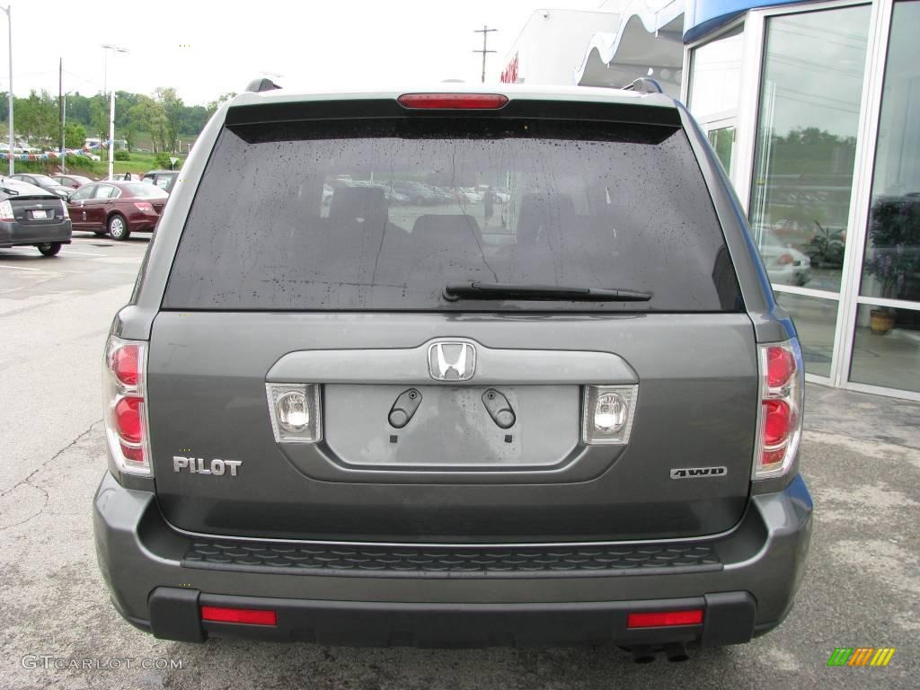 2007 Pilot EX-L 4WD - Nimbus Gray Metallic / Gray photo #5