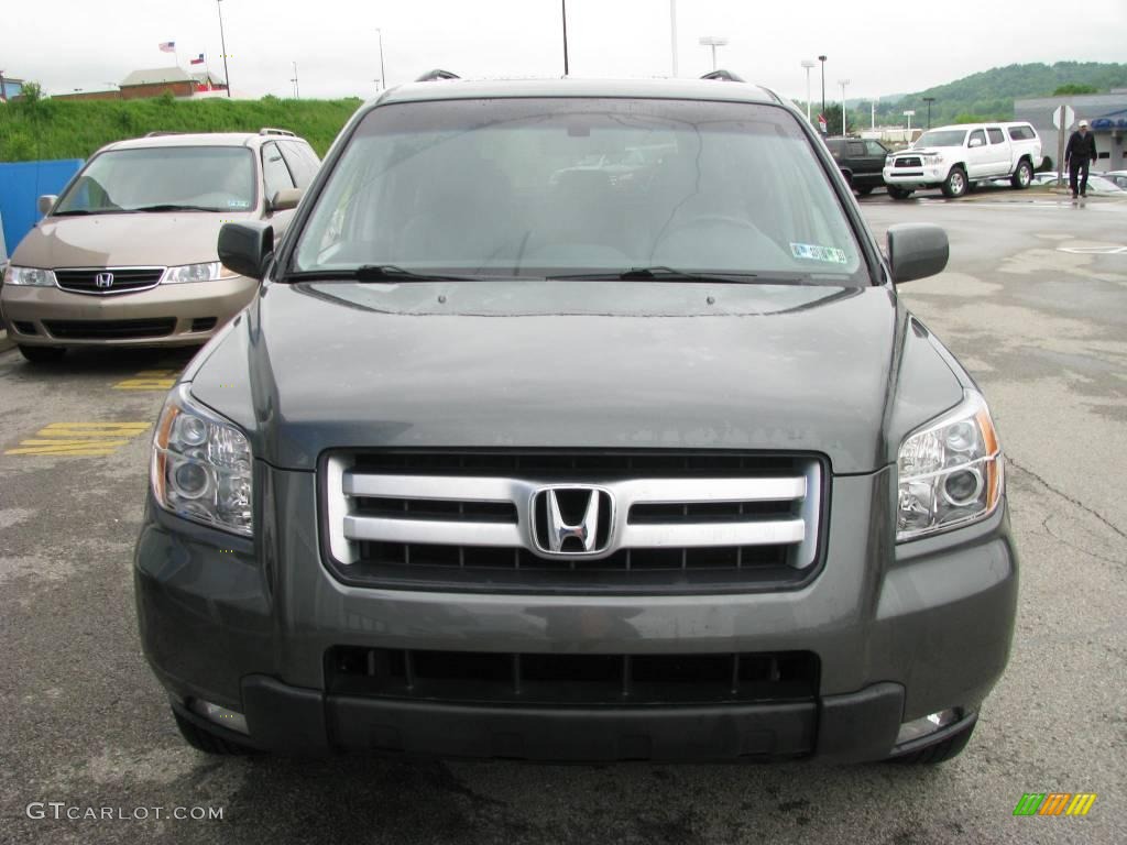 2007 Pilot EX-L 4WD - Nimbus Gray Metallic / Gray photo #11
