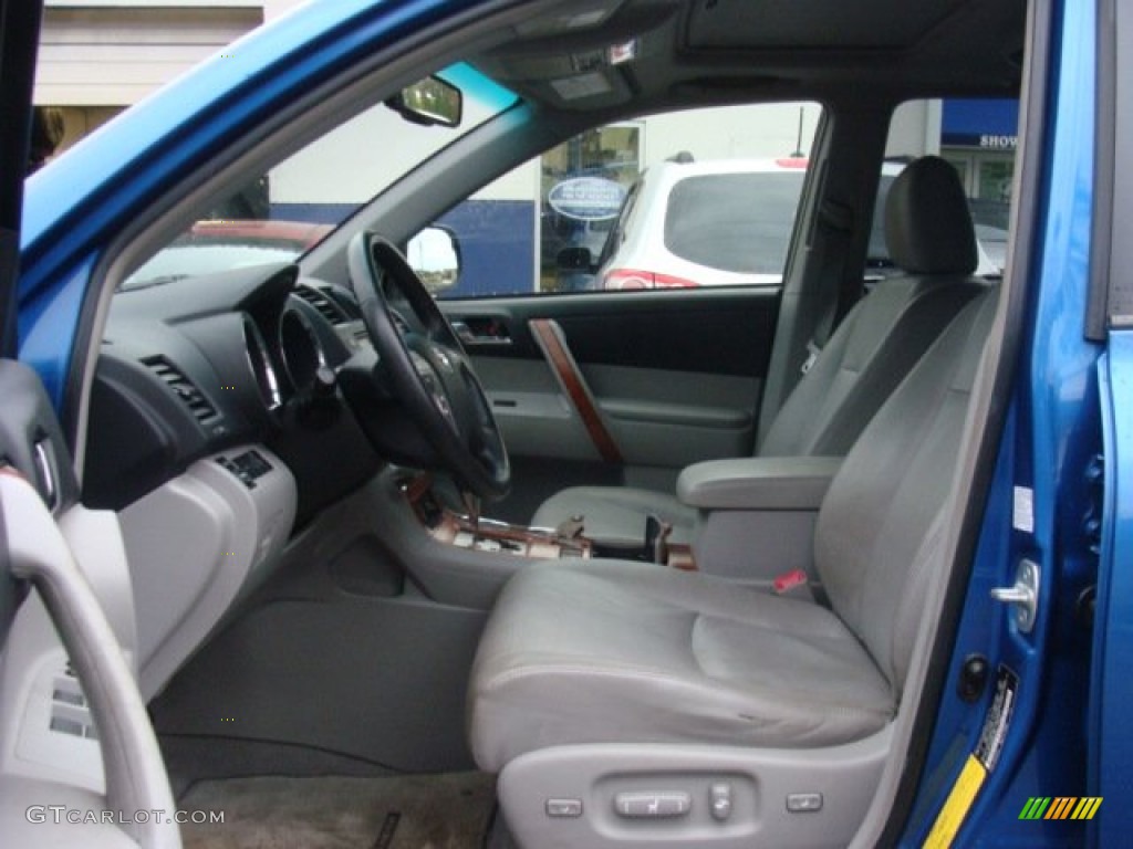 2008 Highlander Limited 4WD - Blue Streak Metallic / Ash Gray photo #10