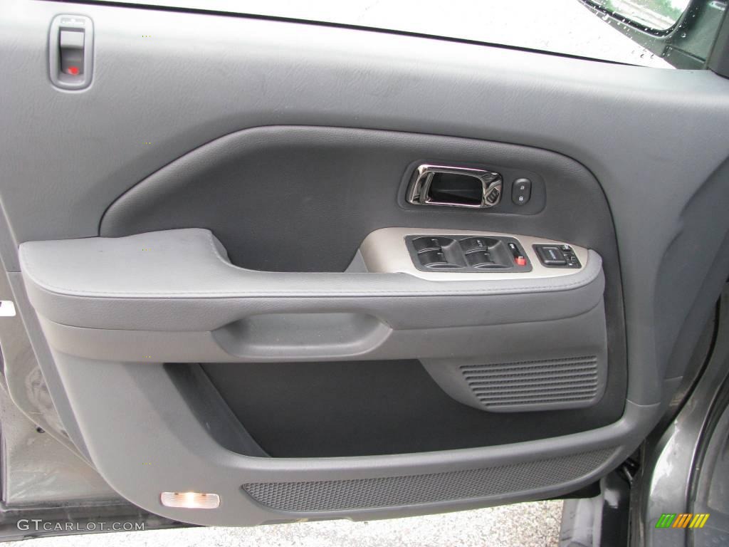 2007 Pilot EX-L 4WD - Nimbus Gray Metallic / Gray photo #16