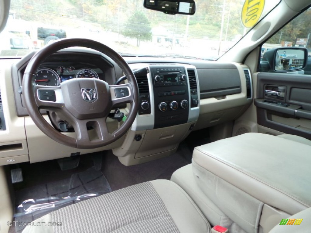 2011 Ram 1500 Big Horn Quad Cab 4x4 - White Gold / Light Pebble Beige/Bark Brown photo #12