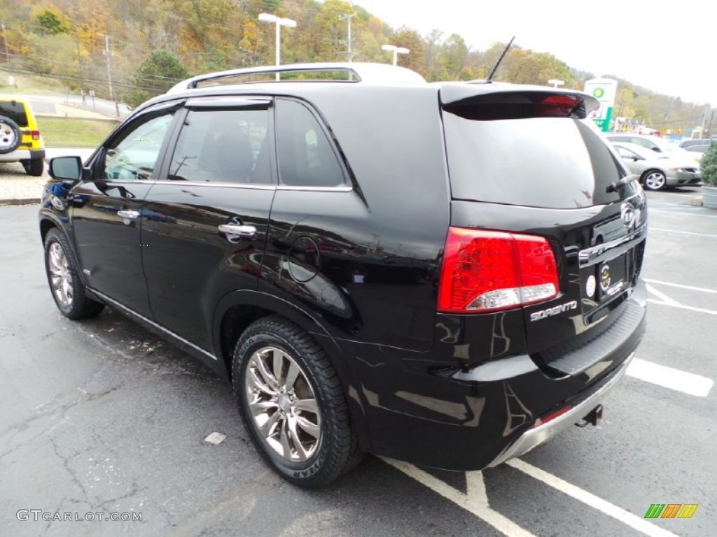 2011 Sorento SX V6 AWD - Ebony Black / Black photo #3