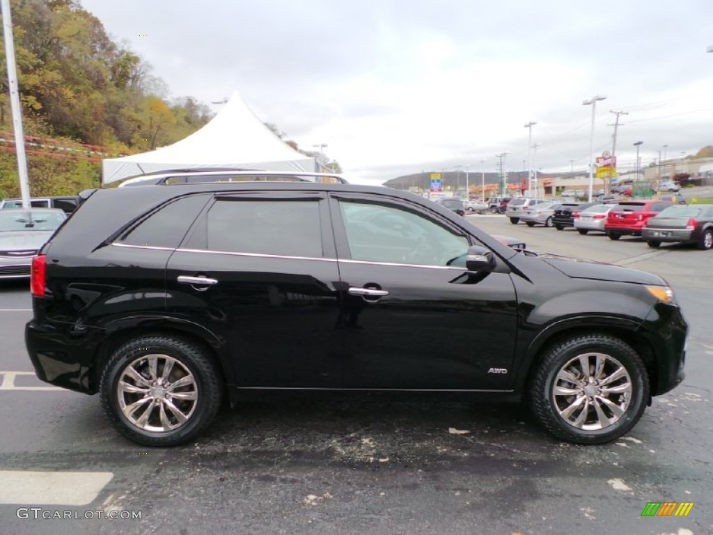 2011 Sorento SX V6 AWD - Ebony Black / Black photo #6