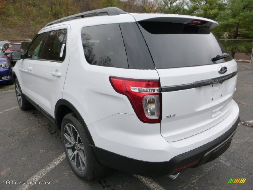 2015 Explorer XLT 4WD - Oxford White / Charcoal Black photo #3