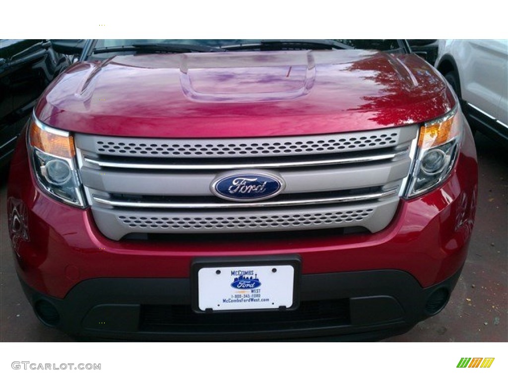 2015 Explorer FWD - Ruby Red / Medium Light Stone photo #4