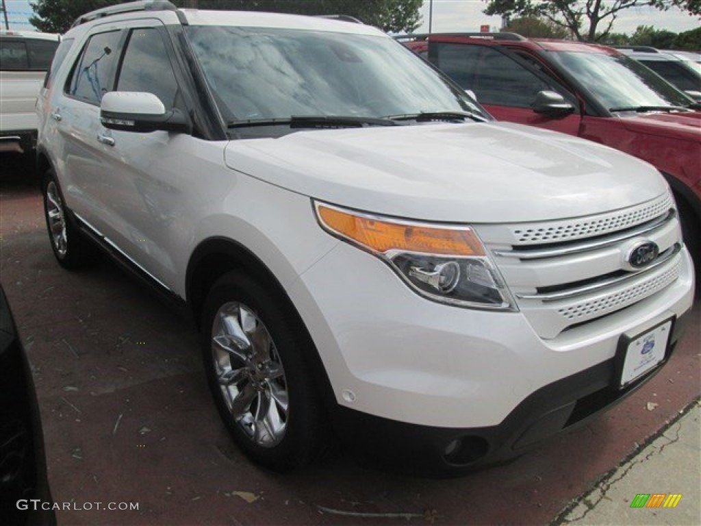 2015 Explorer Limited - White Platinum / Sport Charcoal Black/Sienna photo #2