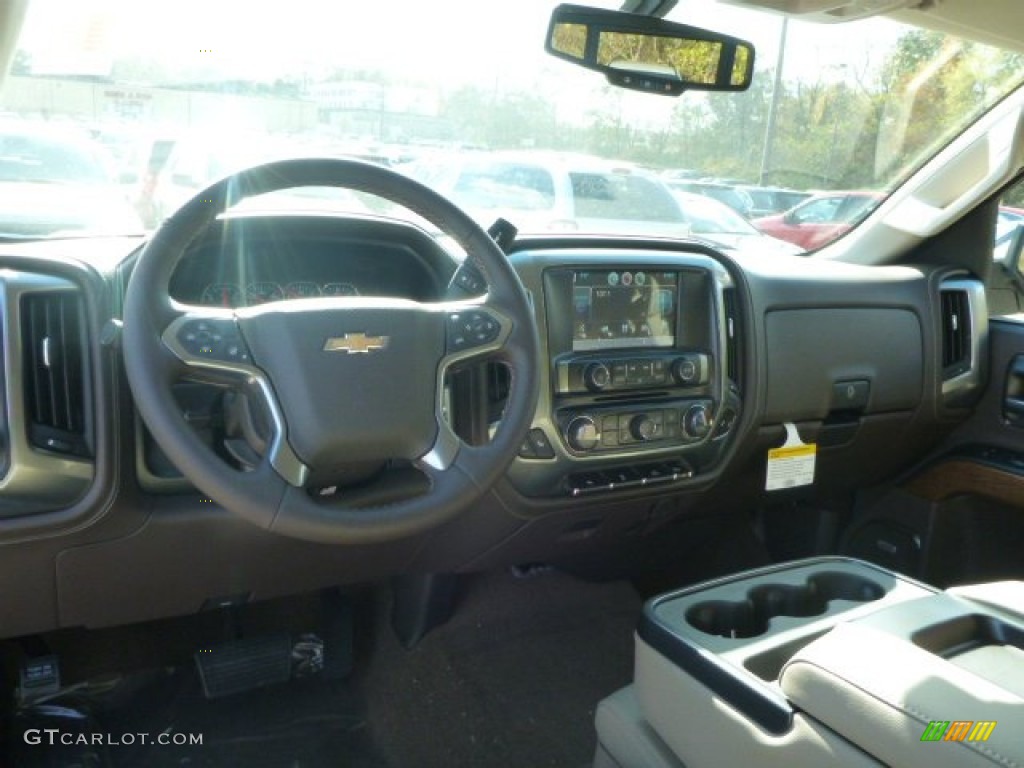 2015 Silverado 1500 LTZ Double Cab 4x4 - Black / Cocoa/Dune photo #12