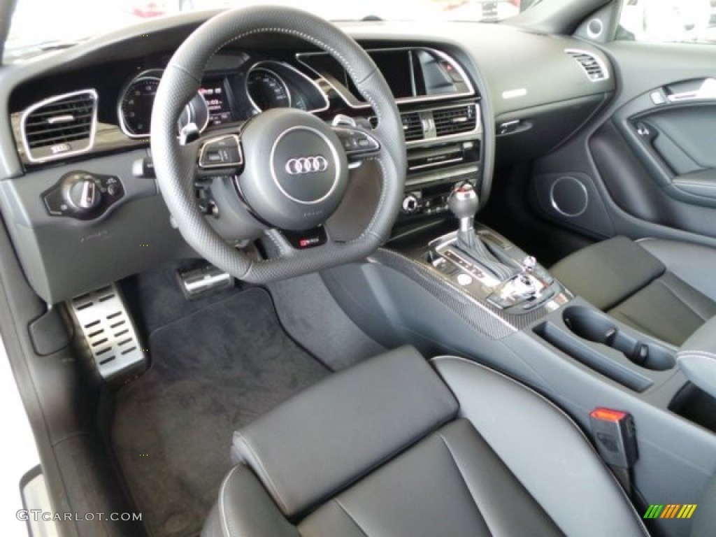 Black/Rock Gray Piping Interior 2015 Audi RS 5 Coupe quattro Photo #98485122