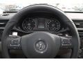 Moonrock Gray 2015 Volkswagen Passat TDI SEL Premium Sedan Steering Wheel