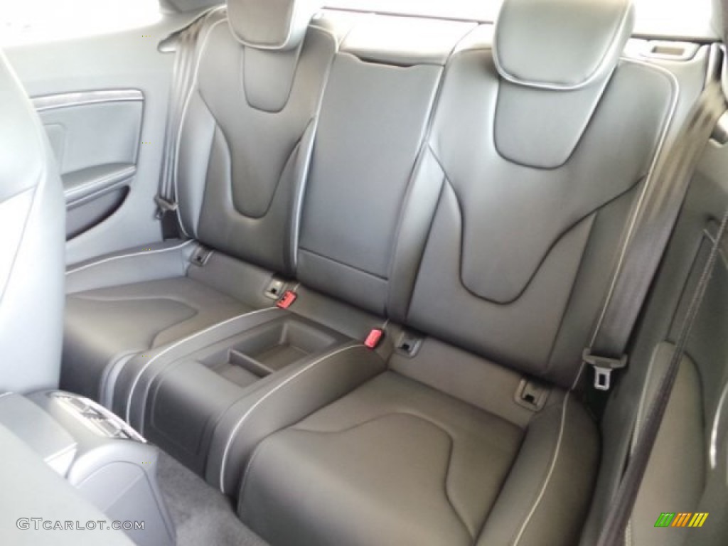 Black/Rock Gray Piping Interior 2015 Audi RS 5 Coupe quattro Photo #98485449