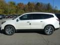 White Diamond Tricoat 2015 Chevrolet Traverse LT AWD Exterior