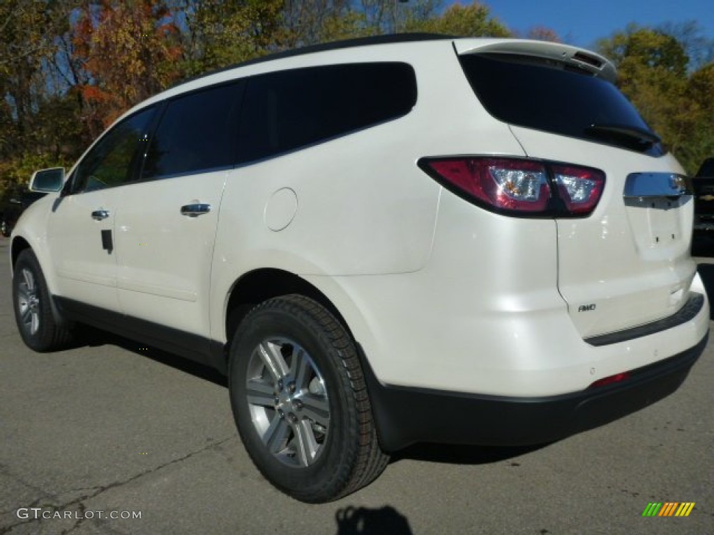 2015 Traverse LT AWD - White Diamond Tricoat / Ebony photo #3