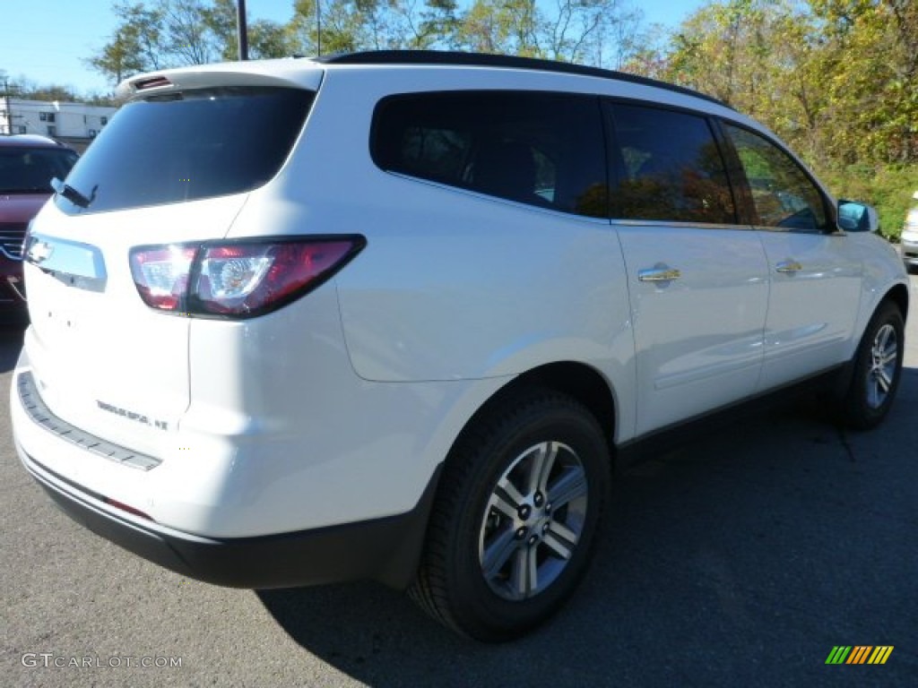 2015 Traverse LT AWD - White Diamond Tricoat / Ebony photo #5