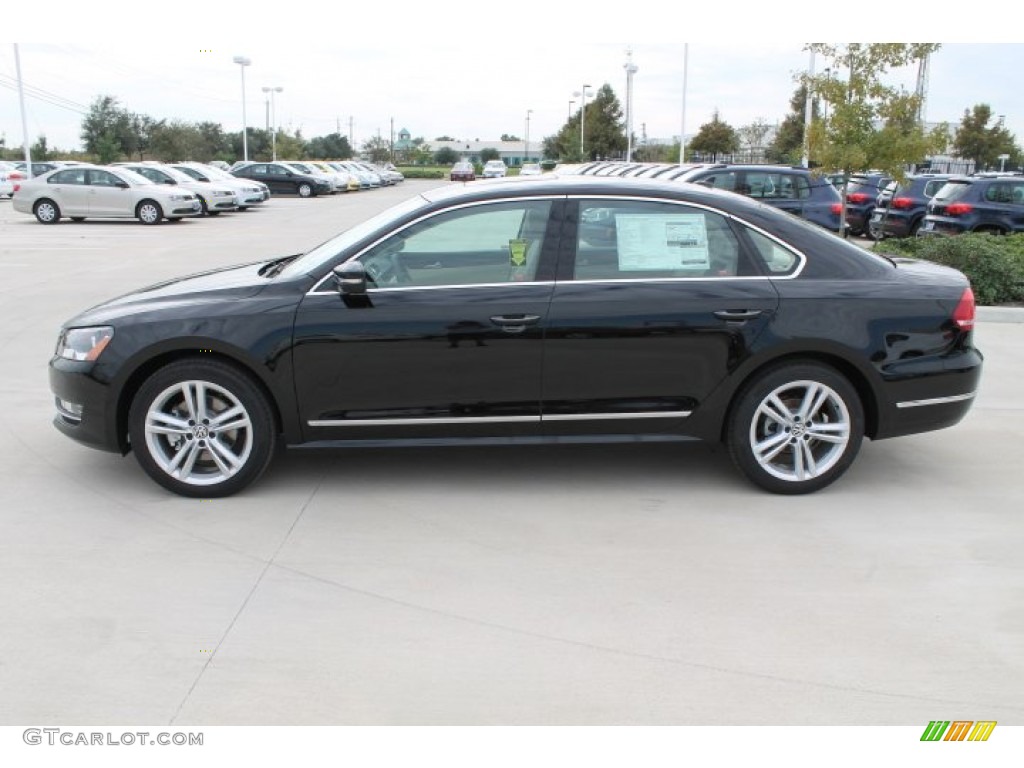 2015 Passat TDI SEL Premium Sedan - Black / Cornsilk Beige photo #5