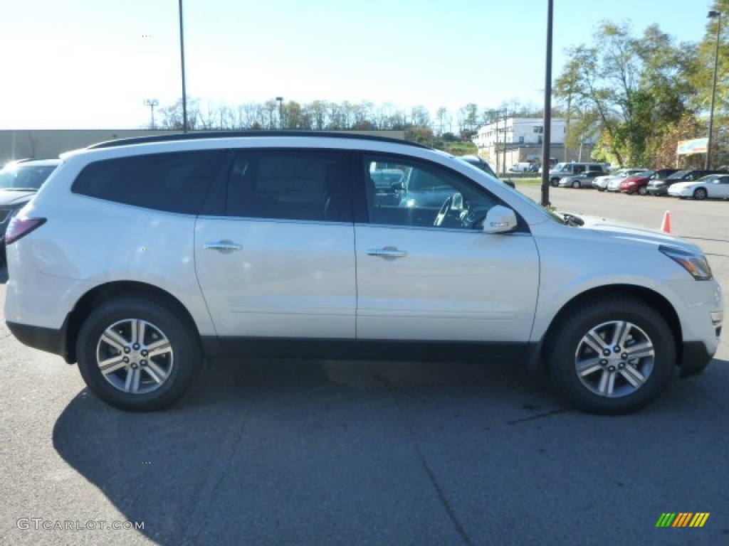 2015 Traverse LT AWD - White Diamond Tricoat / Ebony photo #6