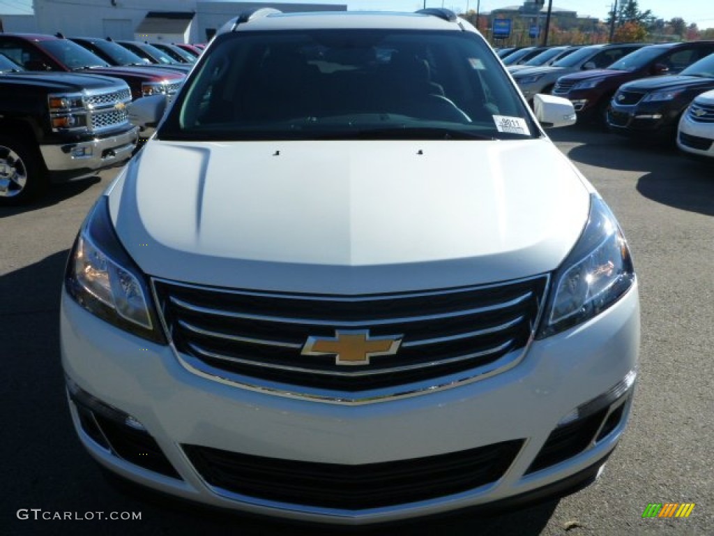 2015 Traverse LT AWD - White Diamond Tricoat / Ebony photo #7