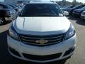 2015 White Diamond Tricoat Chevrolet Traverse LT AWD  photo #7