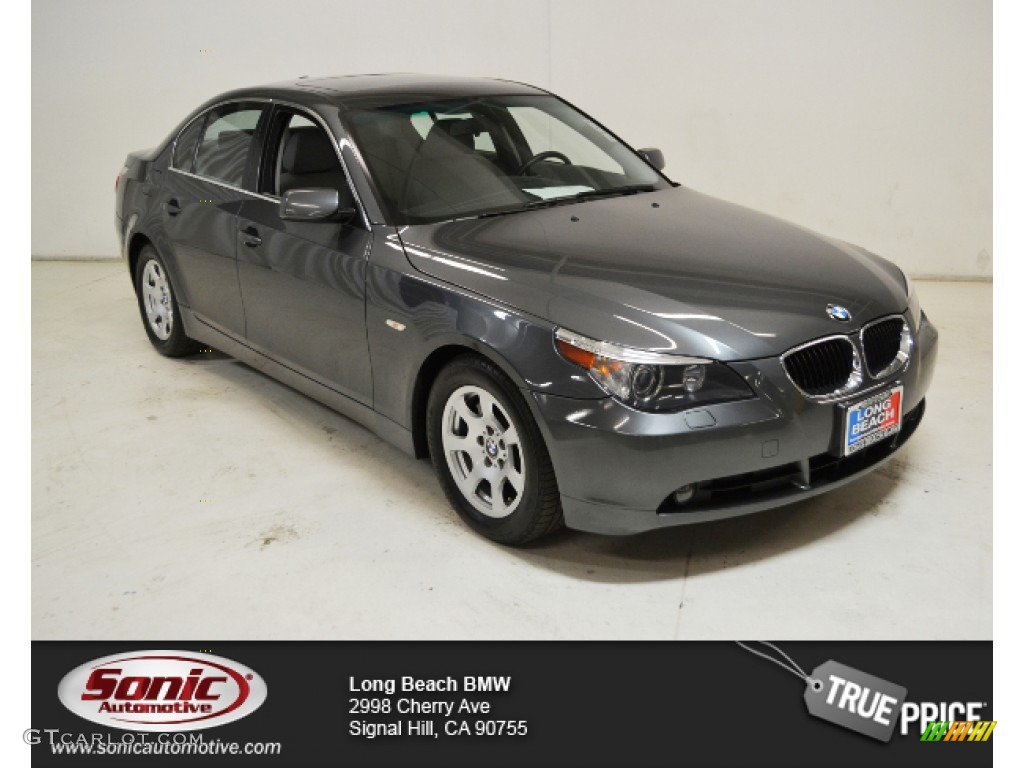 2004 5 Series 525i Sedan - Titanium Grey Metallic / Grey photo #1