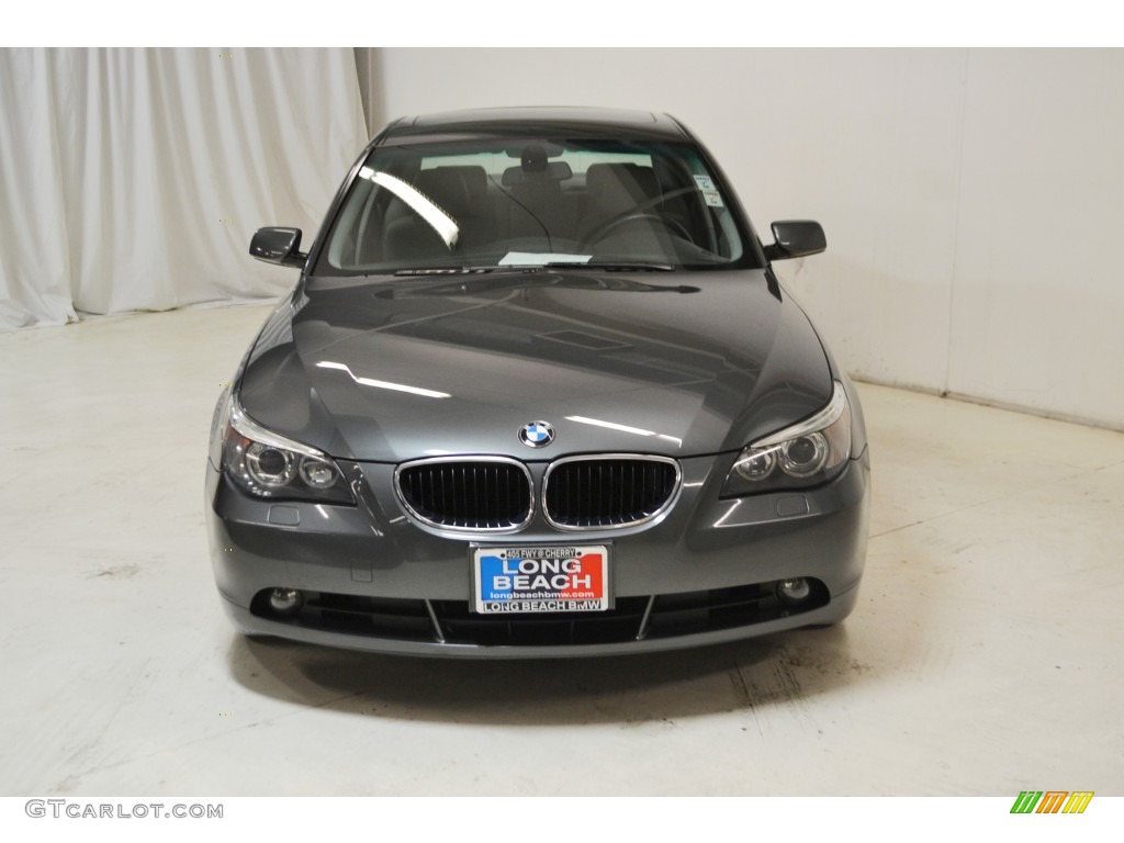 2004 5 Series 525i Sedan - Titanium Grey Metallic / Grey photo #4