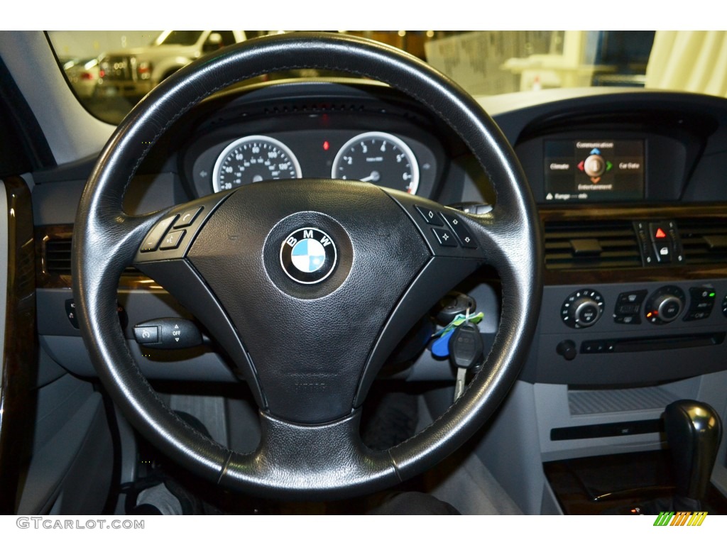 2004 5 Series 525i Sedan - Titanium Grey Metallic / Grey photo #25