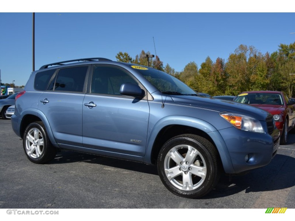 2008 RAV4 Sport - Pacific Blue Metallic / Dark Charcoal photo #1