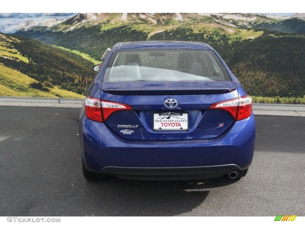 2015 Corolla S Plus - Blue Crush Metallic / S Black photo #4