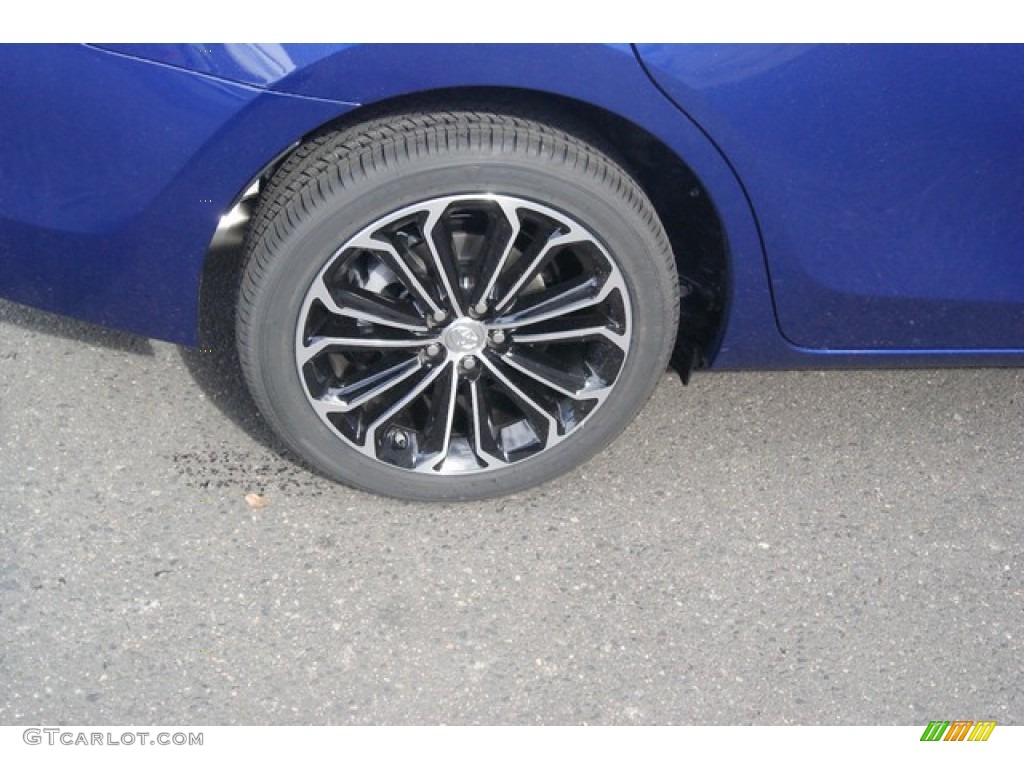 2015 Corolla S Plus - Blue Crush Metallic / S Black photo #9