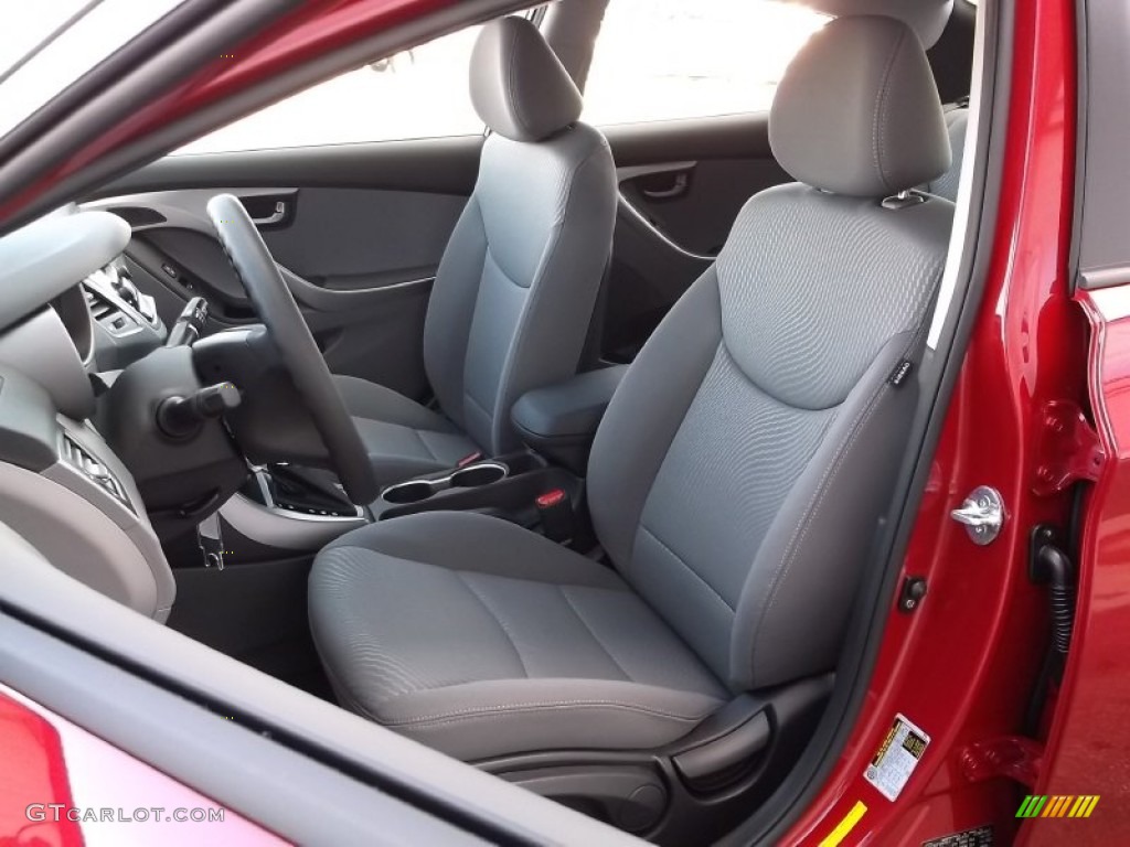 2015 Elantra SE Sedan - Geranium Red / Gray photo #7