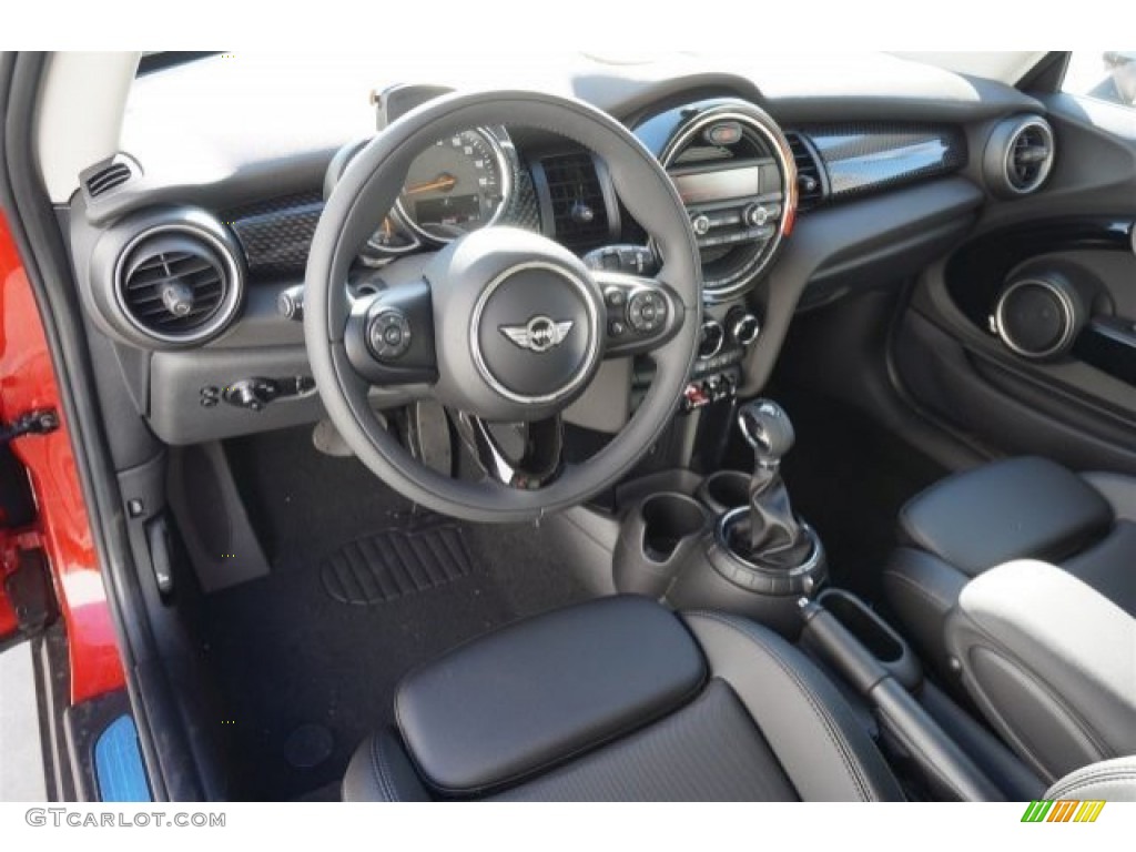 Carbon Black Interior 2015 Mini Cooper S Hardtop 2 Door Photo #98497335